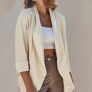 Aritzia Wilfred Chevalier Jacket- Lightweight, Open-Front Blazer